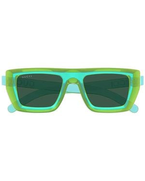Gucci Square Full-Rim Sunglasses - Green