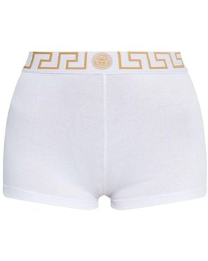 Versace Greca-Print Briefs - White