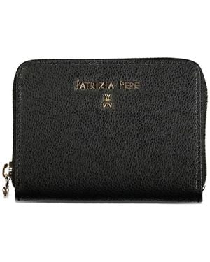 Patrizia Pepe Essential Zip-Around Leather Wallet - Black
