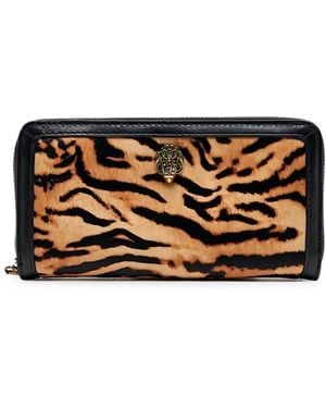 Kurt Geiger Animal-Print Eagle Wallet - Black