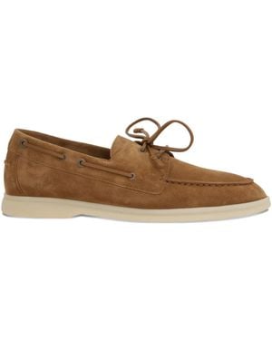 Loro Piana Leather Loafers - ブラウン