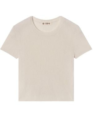 ÉTERNE Cashmere Short-Sleeve T-Shirt - White