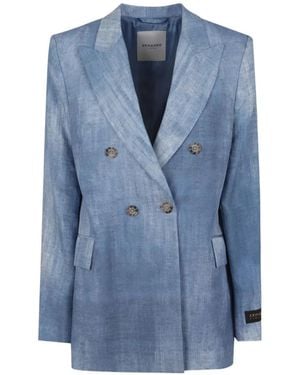 Ermanno Scervino Double-breasted Blazer - Blue