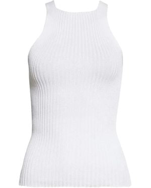 a. roege hove Ena Ribbed High-Neck Top - White