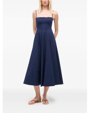 STAUD Wylie Midi Dress - Blue