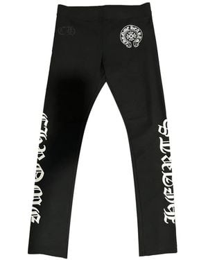 Chrome Hearts Horseshoe Logo-Print Leggings - Black