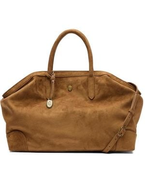 Ash Jaqueline Suede Tote Bag - Brown