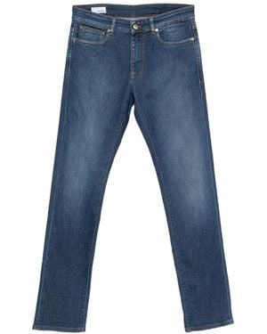 Incotex Jeans Mit Logo-Patch - Blau