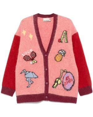 ALÉMAIS Court Cardigan - Red