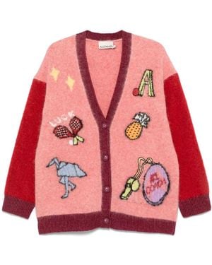 ALÉMAIS Court Cardigan - Red