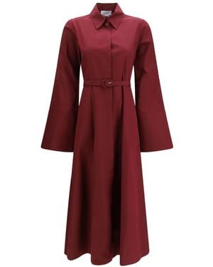 Gabriela Hearst Carmina Shirtdress - Red