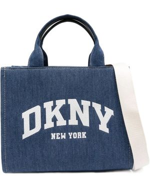 DKNY Medium Hadlee Denim Tote Bag - Blue