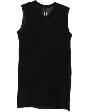 Rick Owens Raw-Edge Top - Black