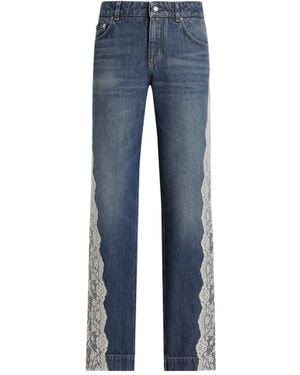 Dolce & Gabbana Lace Jeans - Blue