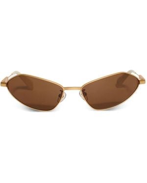 Jacquemus X Linda Farrow Occhiali Da Sole Bambino Geometrici - Marrone