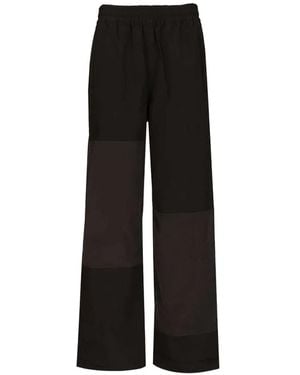 Arte' Colour-Block Track Trousers - Black
