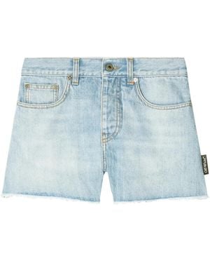Off-White c/o Virgil Abloh フレイド デニムショーツ - ブルー