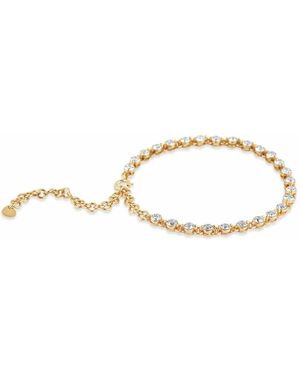 Dinny Hall 14Kt Shuga Diamond Tennis Bracelet - White