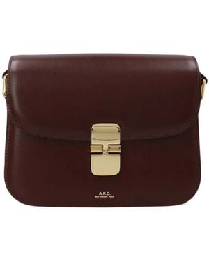 A.P.C. Grace Small Shoulder Bag - Brown