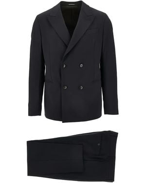 Emporio Armani Double-Breasted Suit - Blue