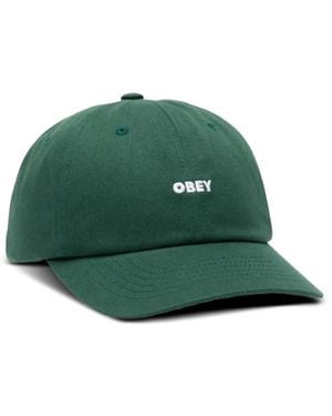 Obey Curved-Brim Baseball Cap - Green