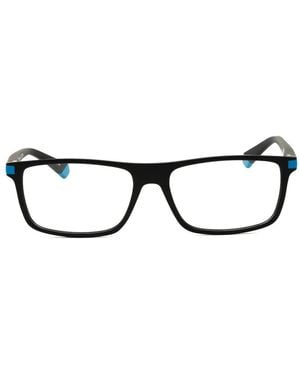 Polaroid Rectangle-Frame Glasses - Black