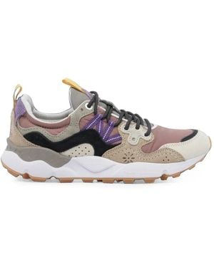 Flower Mountain Paneled Sneakers - White