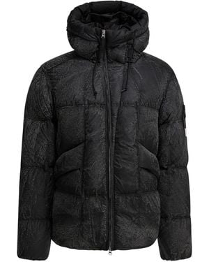 Stone Island Hooded Puffer Jacket - Black