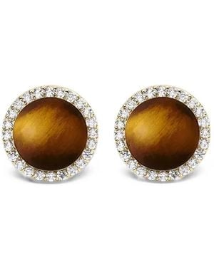 Daniel Wellington Tiger's Eye Crystal-Embellished Earrings - Metallic