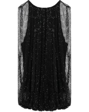 Sportmax Nodo Crystal-Embellished Top - Black