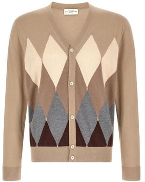 Ballantyne V-Neck Cardigan - White