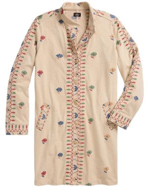 RRL Patterned-Jacquard Cardi-Coat - Natural