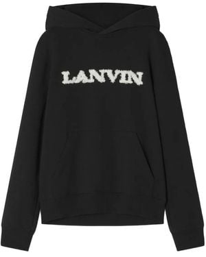 Lanvin エンブロイダリー パーカー - ブラック