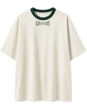 Givenchy Camiseta Con Logo Estampado - Blanco