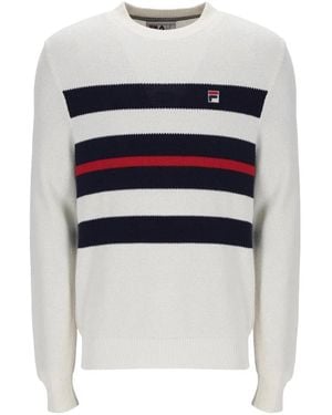 Fila Giuseppe Cotton Jumper - White