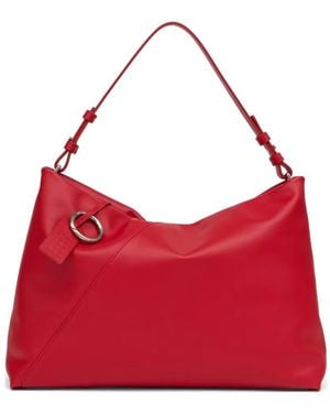 MM6 by Maison Margiela Japanese Folded Leather Pochette - Red