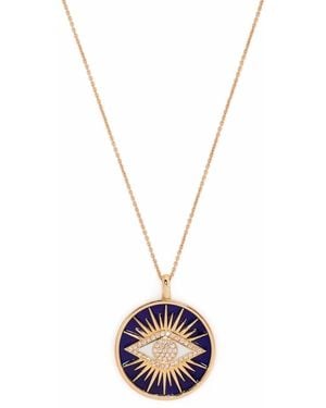 Monan 18Kt Rose Enamel And Diamond Necklace - Pink