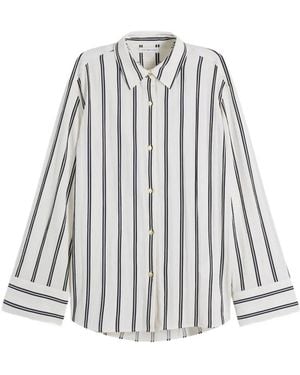 Tommy Hilfiger Striped Long-Sleeve Shirt - White