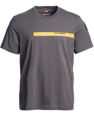 Parajumpers T-Shirt Con Applicazione - Grigio
