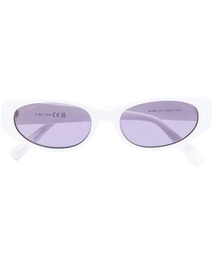 BY FAR Rodeo Rectangular-Frame Sunglasses - Purple