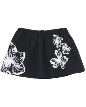 Maje Floral.Print A-Line Mini Skirt - Black