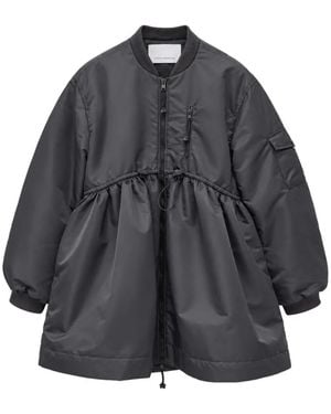 Cecilie Bahnsen Cbfrancis Ruched Oversized Jacket - Gray