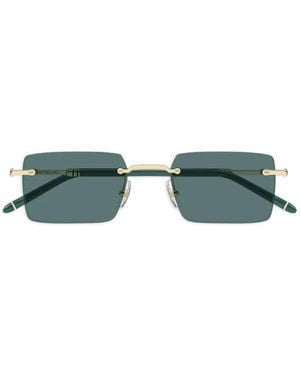Montblanc Lunettes De Soleil À Monture Rectangulaire - Green
