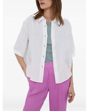 Benetton Camisa Con Botones - Gris
