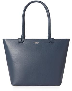 Osprey Collier Leather Tote Bag - Blue
