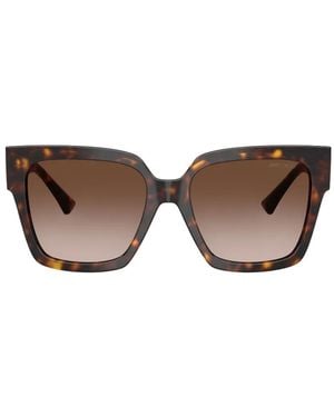 Jimmy Choo Tortoiseshell-Effect Square-Frame Sunglasses - Brown