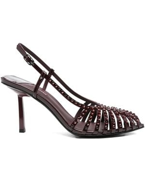 Le Silla Sandalen mit Kristallen - Mettallic