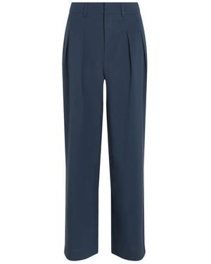 Calvin Klein Tailored Wide-Leg Pants - Blue