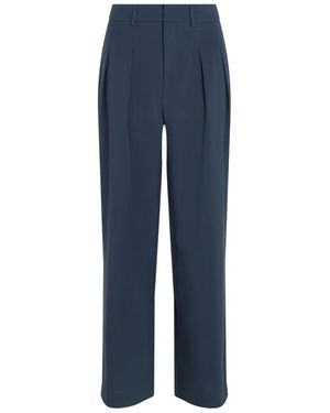 Calvin Klein ワイド テーラードパンツ - ブルー