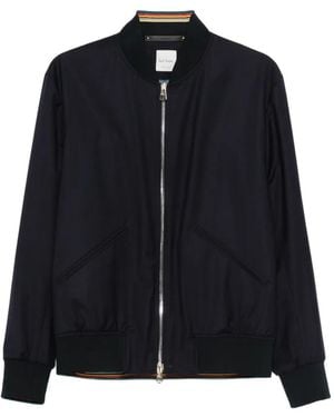 Paul Smith Zip-Up Bomber Jacket - Blue